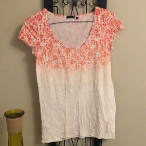 Martin + OSA - T-shirt - Orange Floral Pattern